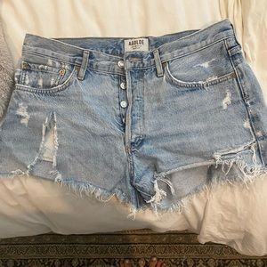 Agolde parker vintage cut off shorts